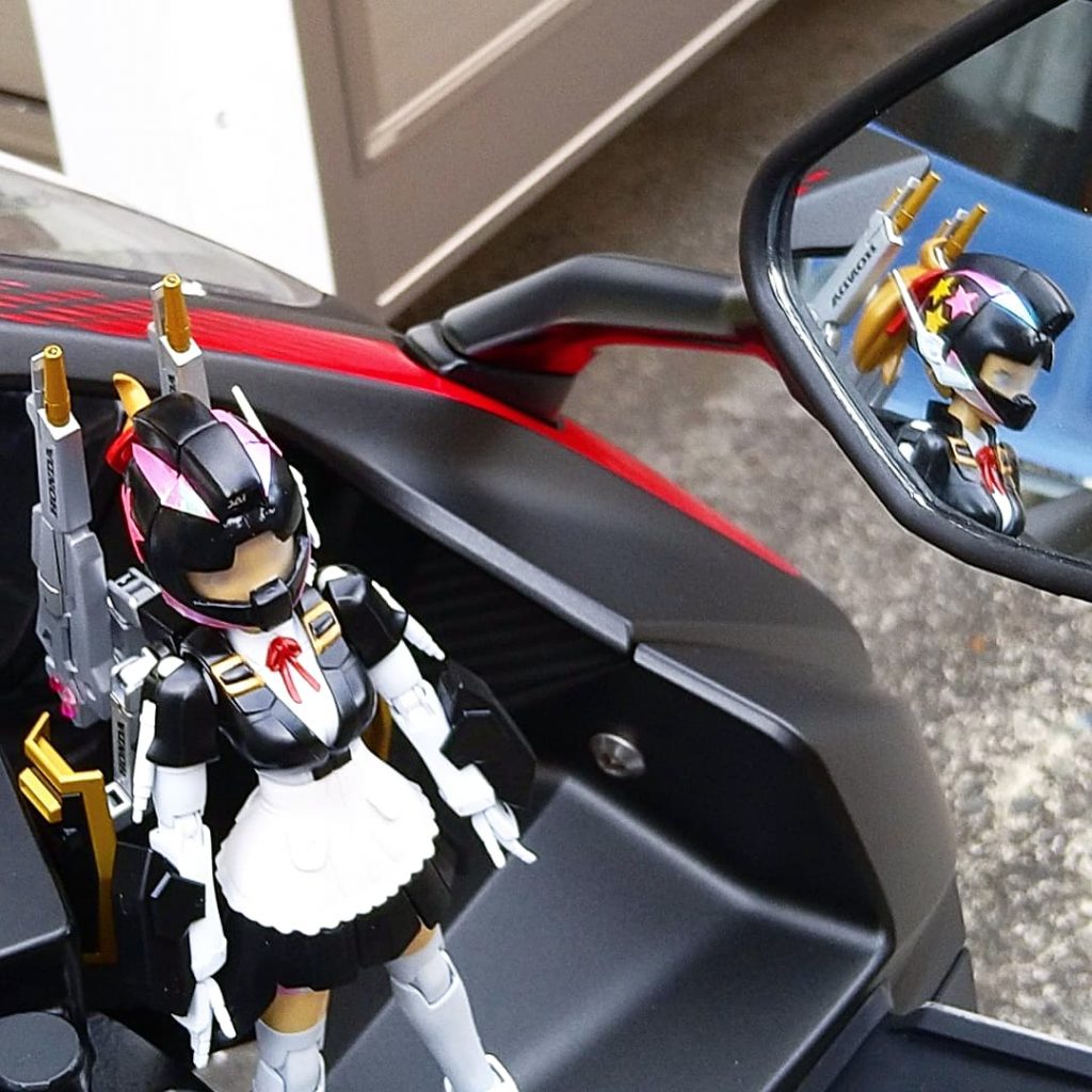 バイクとツーショット!!