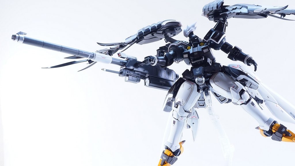 他、ドーバーガンが少し野暮ったく感じたのでバルバトスの滑空砲に変えてみました。