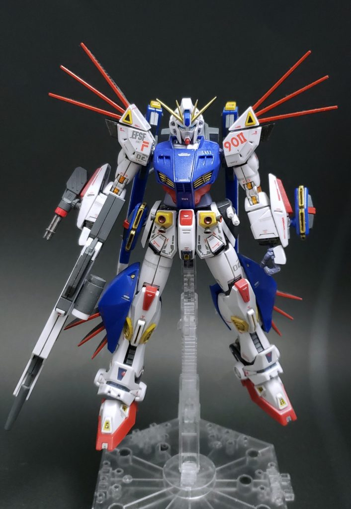 Vタイプを正面からVタイプは1号機の方で以前投稿していますが、こちらも旧キット準拠のカラーにしています