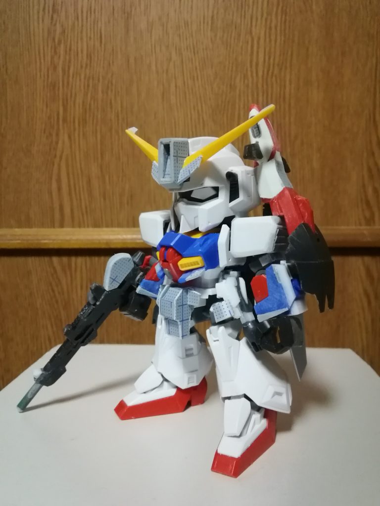 変形時に機首になるサブユニットや、メイン武装のビームライフルも、SDCSゼータからの改造です。特に、サブユニット製作時にはRyouiさんにご協力いただき、形式把握することが出来ました!改めましてお礼申し上げます!