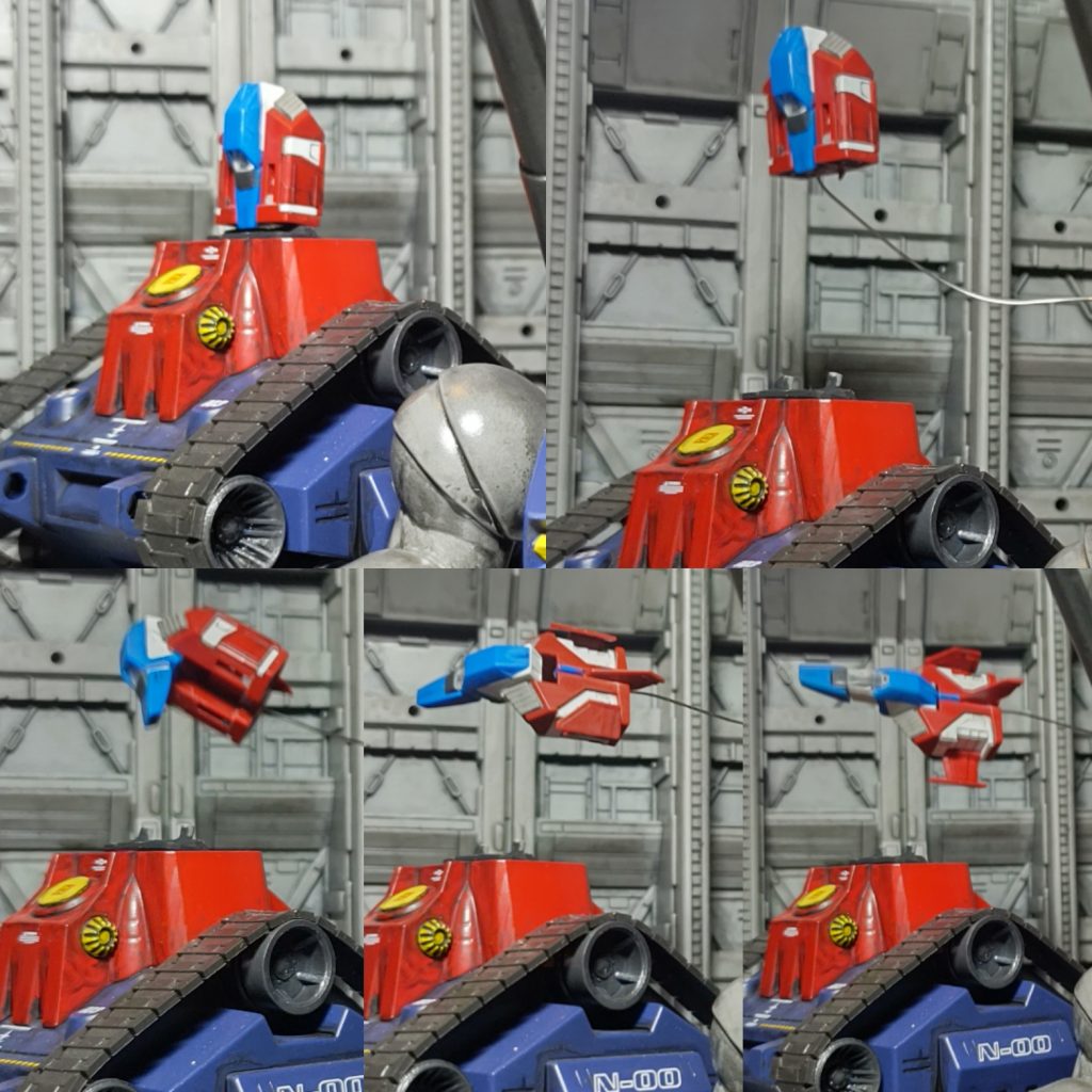 「RGコアファイター」の変形Bパーツ？とのドッキング