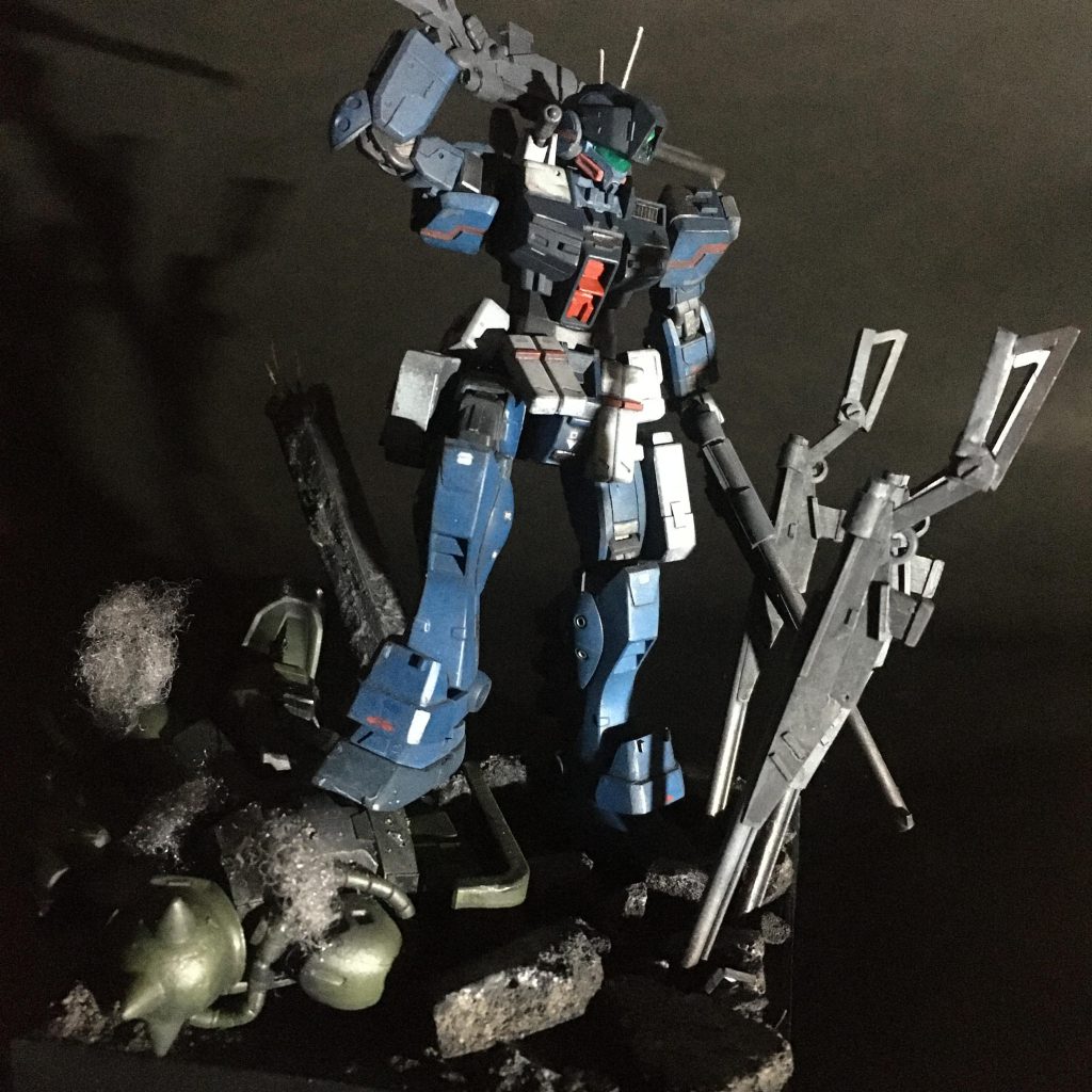 ビルド系ですが、一応一年戦争の設定のつもりで製作しています。連邦の異端エースパイロットって感じです。