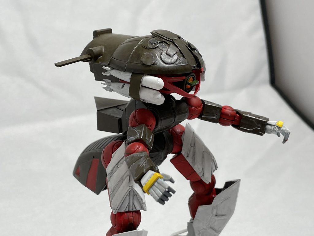 腕はそのままです.困ったことにウォドムはあまり資料が無くて,書籍の∀ガンダム アートワークスとDVD映像を参考にしました.