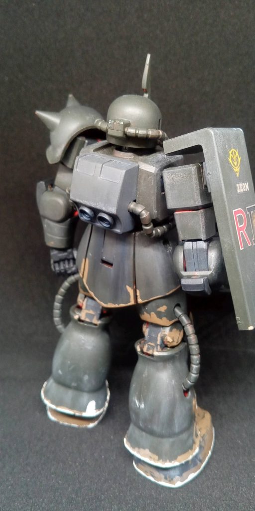 後ろ。あ~っ…塗れてない部分がありますねぇ……