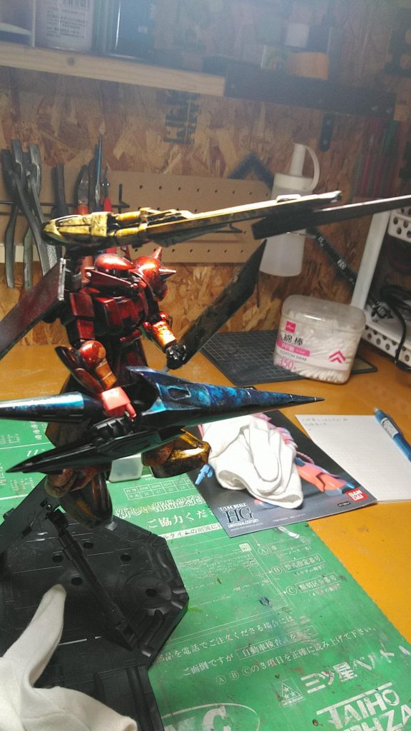 Wガンダムのバスターライフルを加工してオリジナルプラズマ砲に(^ω^≡^ω^)