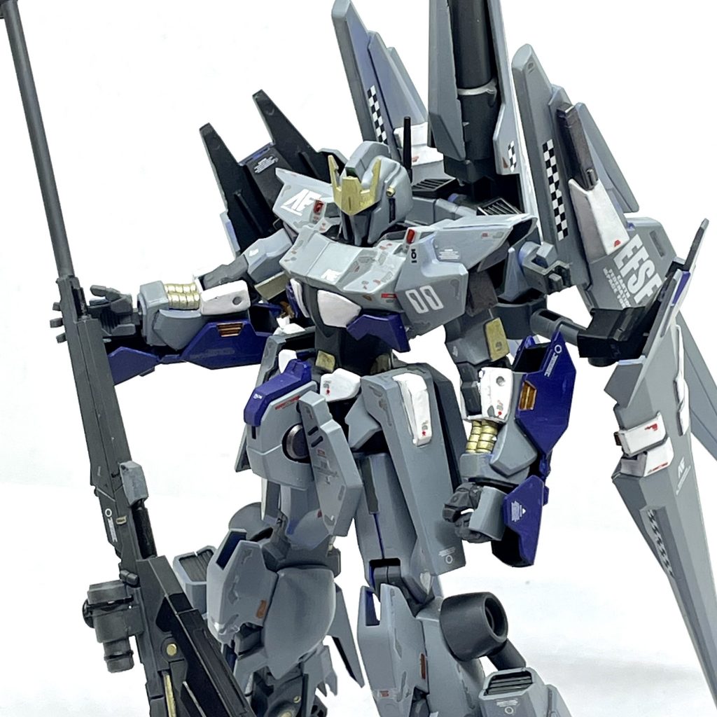 HGBD百万式(メガシキ)で作成した妄想MS「デルタガンダム零号機」でした。