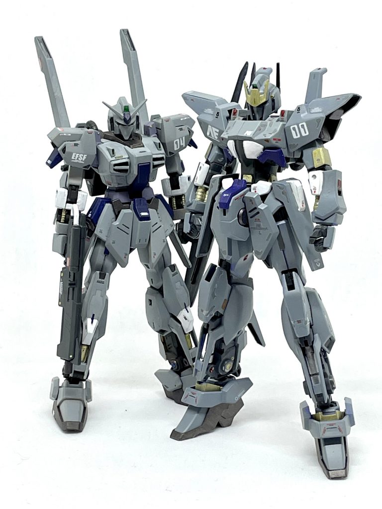 同じイメージカラーの妄想MS「ガンダム Mk-III グーファー」風とパシャリ。ガンダムMk-IIIグーファーhttps://gumpla.jp/hg/813232