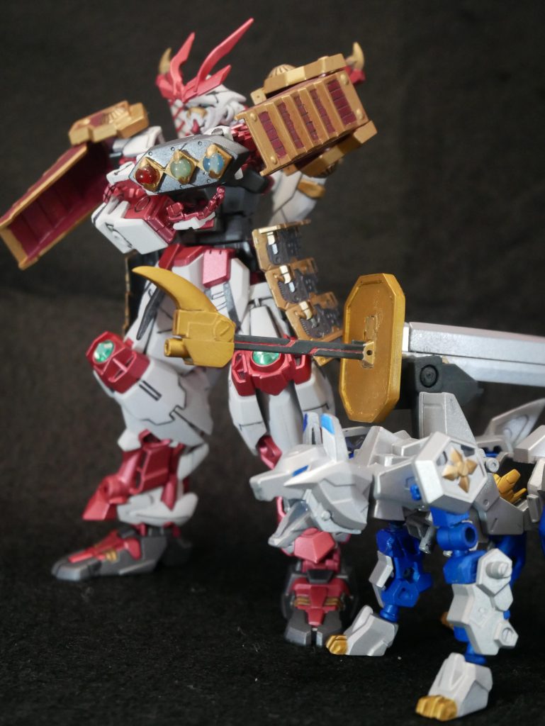 「行くでござる、白丸！御供纏身！」「おっけー、ご主人！バクっとやっちゃうよ！」