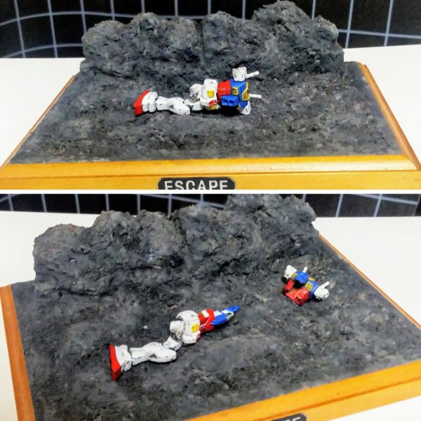 カップヌードルガンプラ　1/380ガンダム（脱出）ビネット