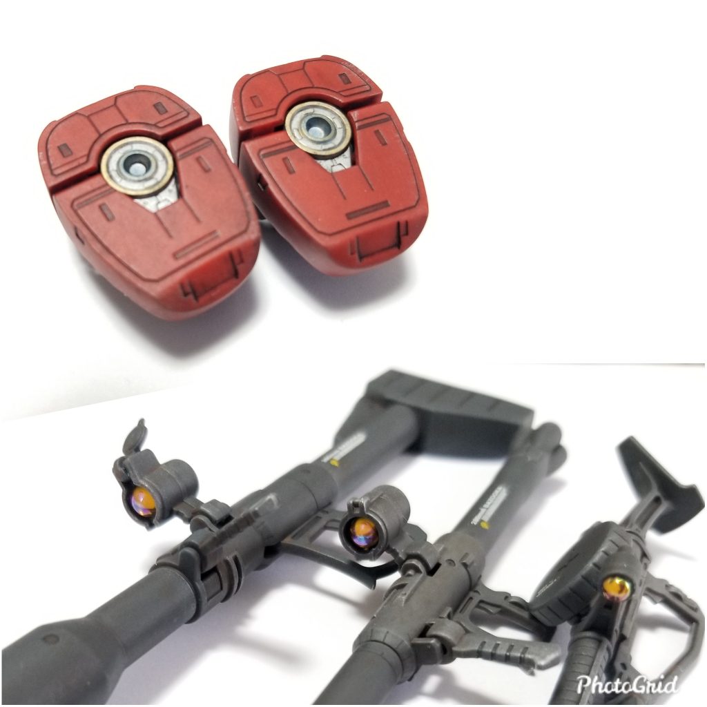 スコープはおきまりのドームパーツで。