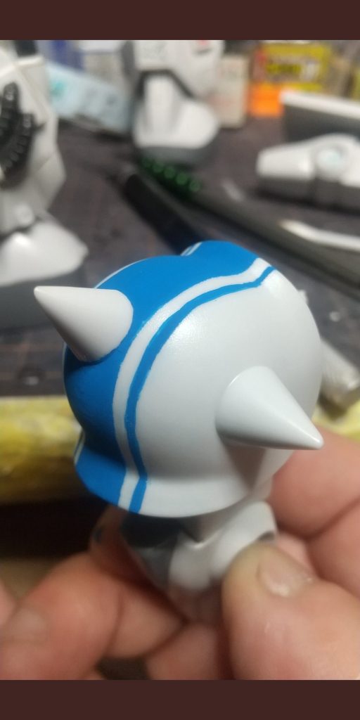 ここはデカールではどうにもならんのでアクリルガッシュで手書きしましたまぁまぁでしょ?