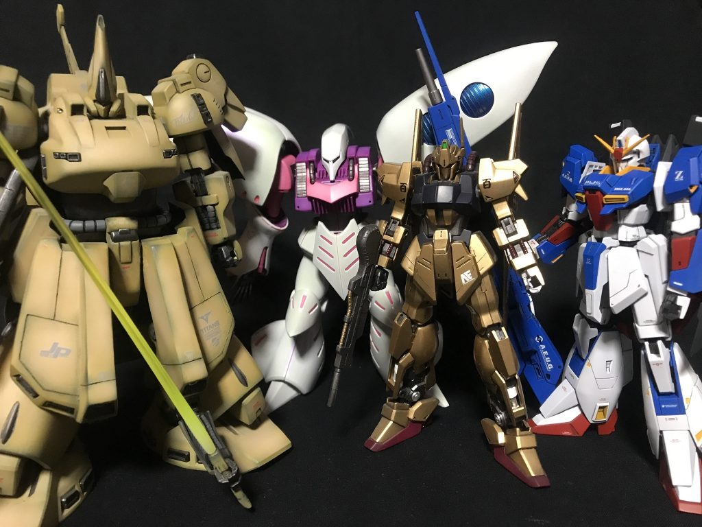 Z最終決戦主要モビルスーツ4機体、記念撮影＾＾