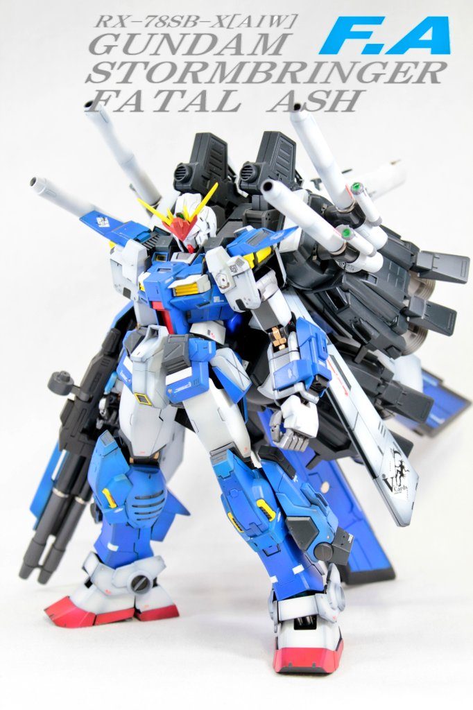 ストームブリンガーF.AにEX-Sのブースターパックと、ダブルキャノン仕様とし、6連キャノンの重装備とし、スピードとパワーを両立させた機体です