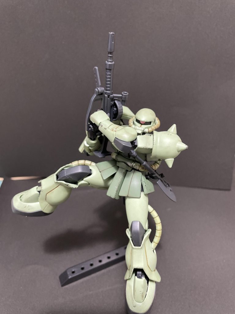 成形色のまま艶消しして若干汚してます。画像ではすごくわかりにくいですね。