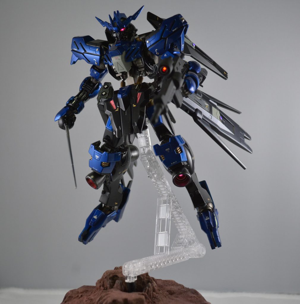 バーニアとライフル点灯、正面