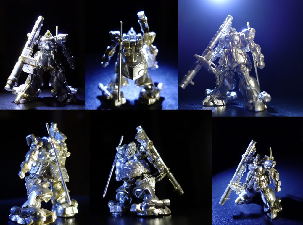 連邦軍のジムはビームスプレーガンを標準装備としていることから、シールドなしでボディ外装がシールド並みの防御力をもつドムだったが、塗装の下には耐ビームコーティングを施すなど、贅沢な仕様が設定された。ジオンの次世代量産機の座をゲルググと競うはずだったからだ。