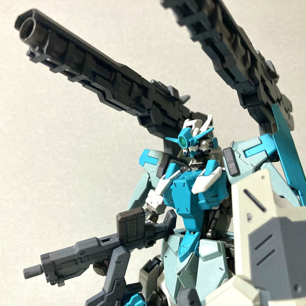 最後までありがとうございました。鉄血系だと射撃メインの機体が難しいですが、楽しく作れました!またチャレンジしたいですね😊