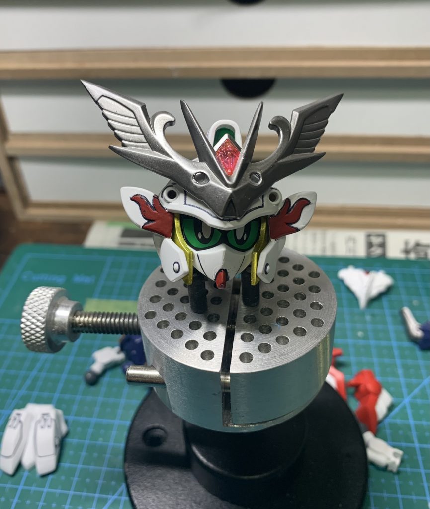 一番難儀したのはヘッドパーツのクリアランス調整ですねサイドの髪を取り付けずに頭と胴を調整してしまい、実はあまり首の可動がよくありません…