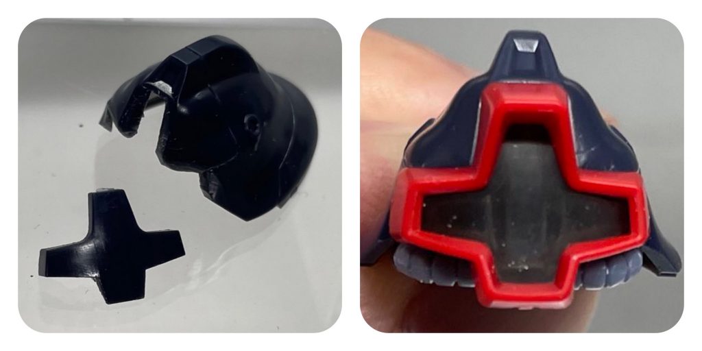 本来のモノアイはシールだったので、中身になる部分をぶった斬ってレジンで複製して取付け😆その上で、モノアイをLED化しました∠(`･ω･´)✧