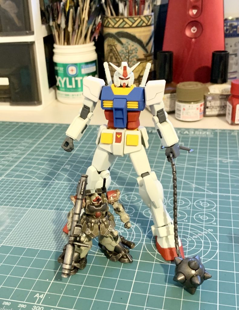 1/144scaleってこんなに大きかったんですね。部分塗装が上手くなった気がします♪(多分気のせい)