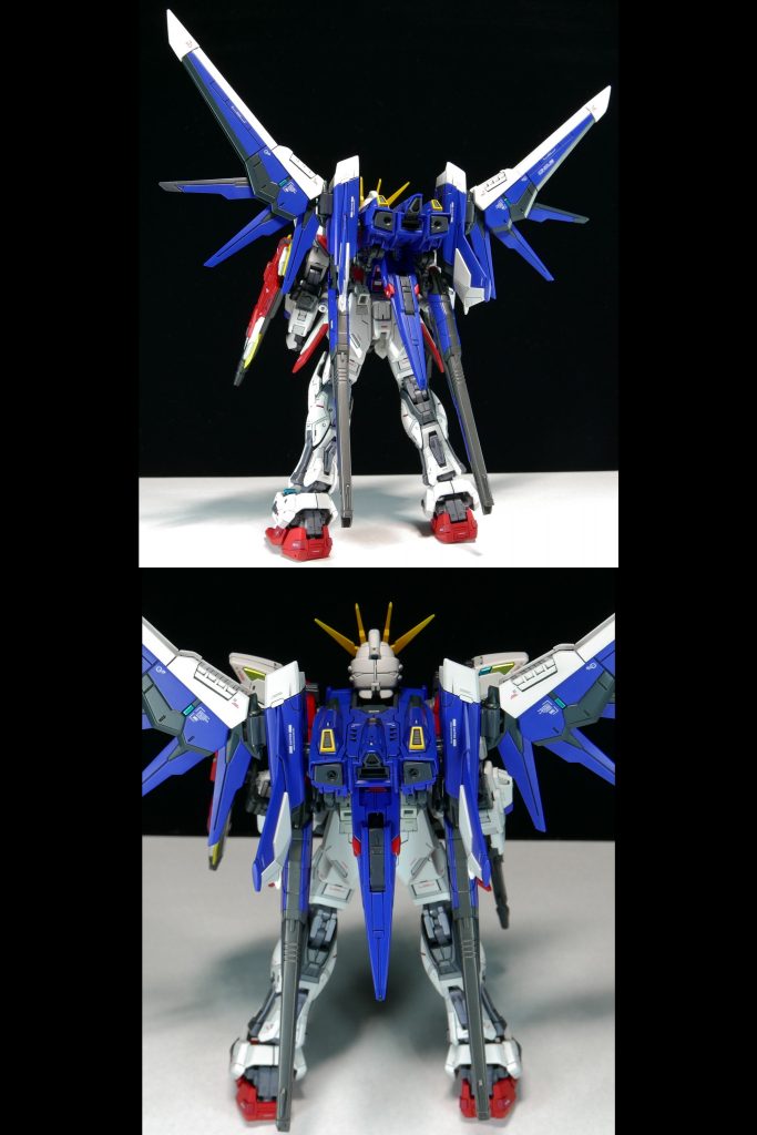 バックショット   ちなみに、両側の三枚翼が予想外に脆くて二度ポッキリと折れました。二度目に折れた先端が行方不明になったときは心の方も折れかけましたが、何とか複製出来ました(出来が酷いので画像を見ればすぐ分かりますw)