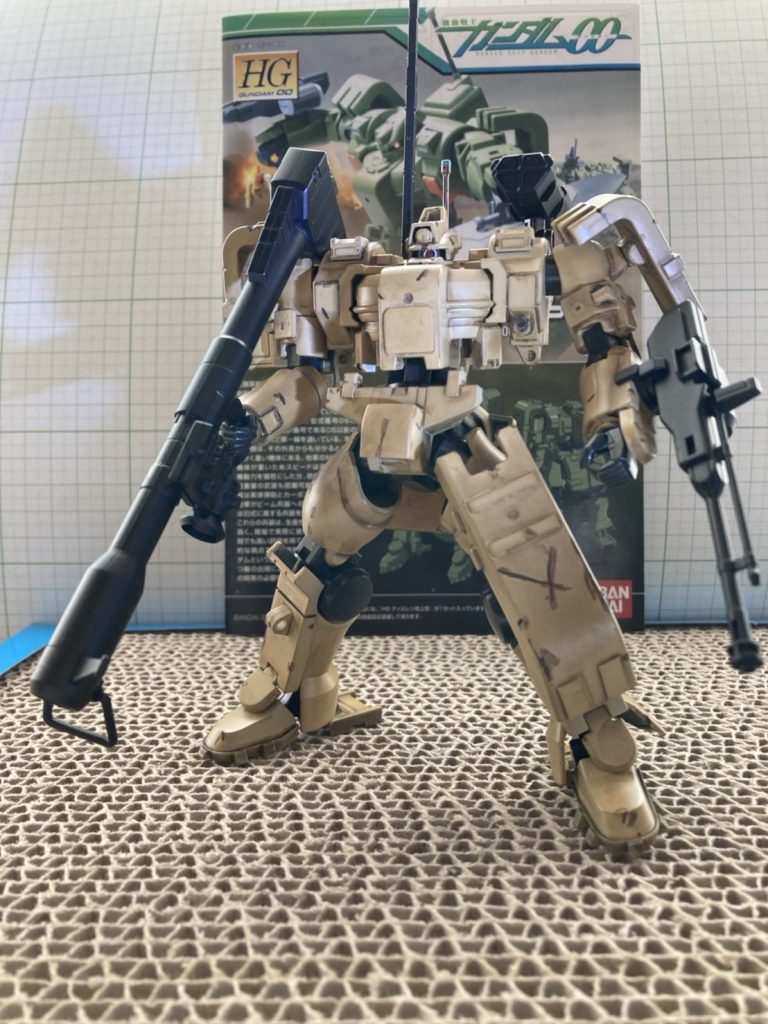 フル武装　正面Gバズと薙刀を装備しました　Gバズにはスコープがないので､ジャンクパーツで改造