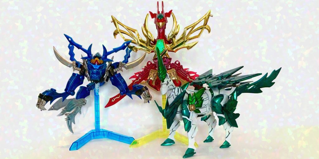 ●天雷地の鎧 集合チーム「シノビ」のパワーアップギミックとして、好みであった天雷地の鎧アイデアを盛り込んでいます。