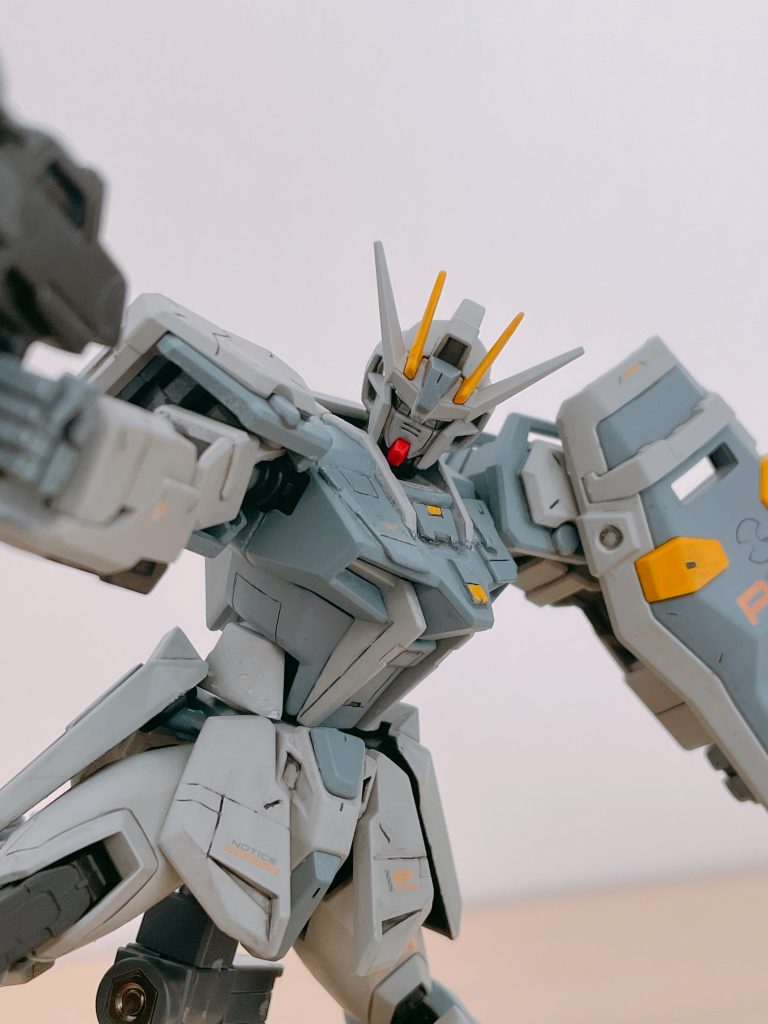 45歳　初のガンプラ本気制作　EGストライクガンダム　1機目–5枚目/制作者：@motherlake_jp