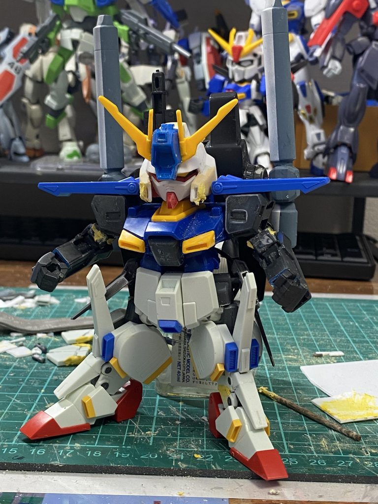 増加装甲を…脱ぐ❤️ことができますが！装甲ありきのバランスで作ってるので、ちょっとアレです。あくまで、塗装しやすくする為のおまけ機能です。  