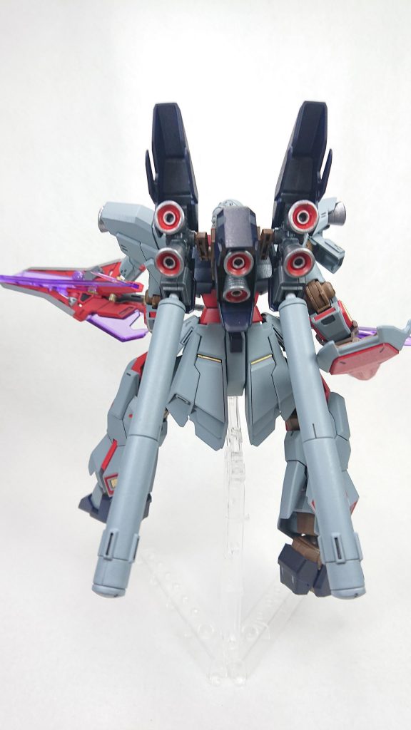 本体色をヘイズグレイに変更モンザレッドとダークブルーを合わせてみました