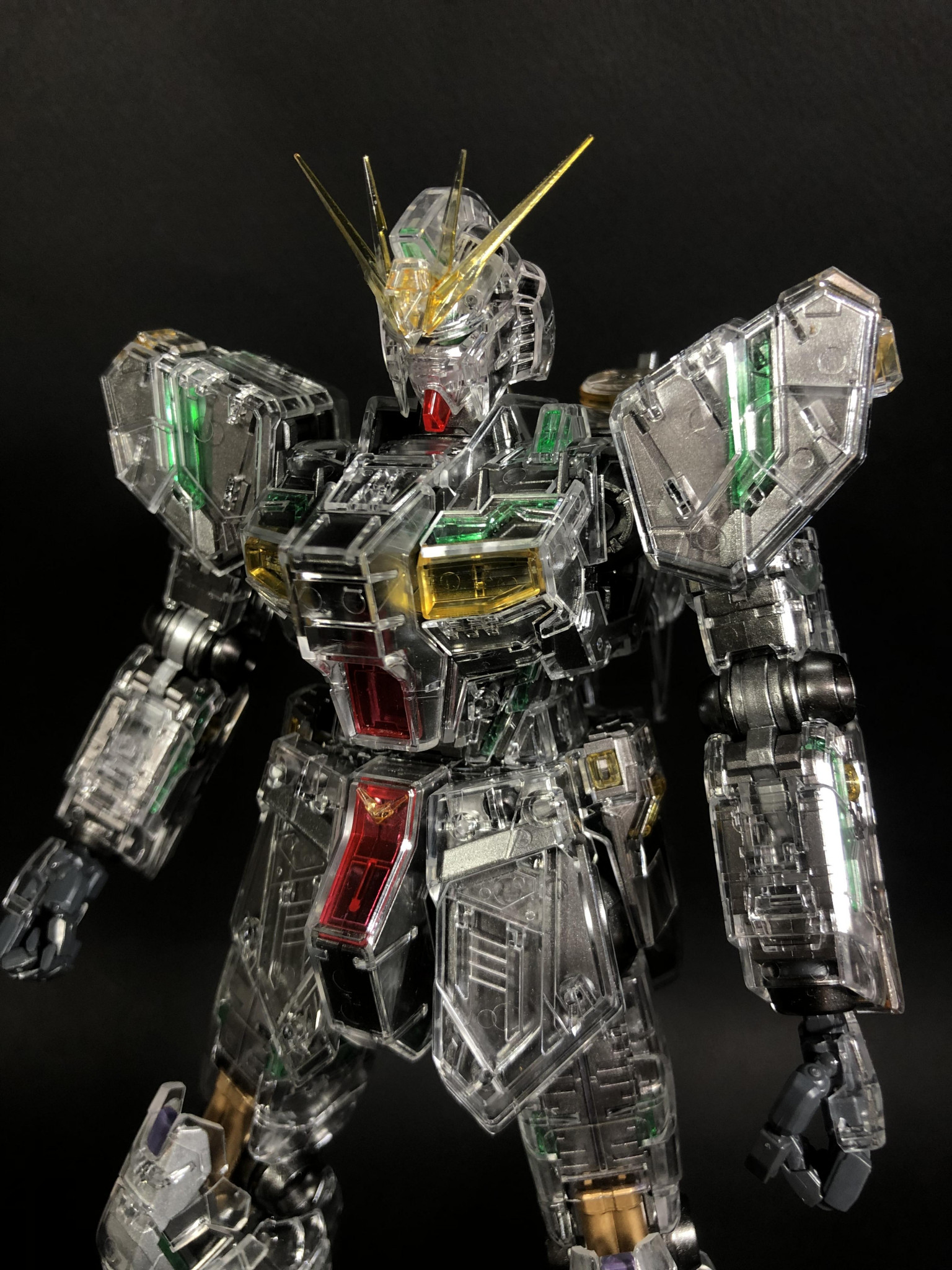 衆院 激レアMGνガンダムverKaメカニカルクリアフル塗装&ＲＧジオング