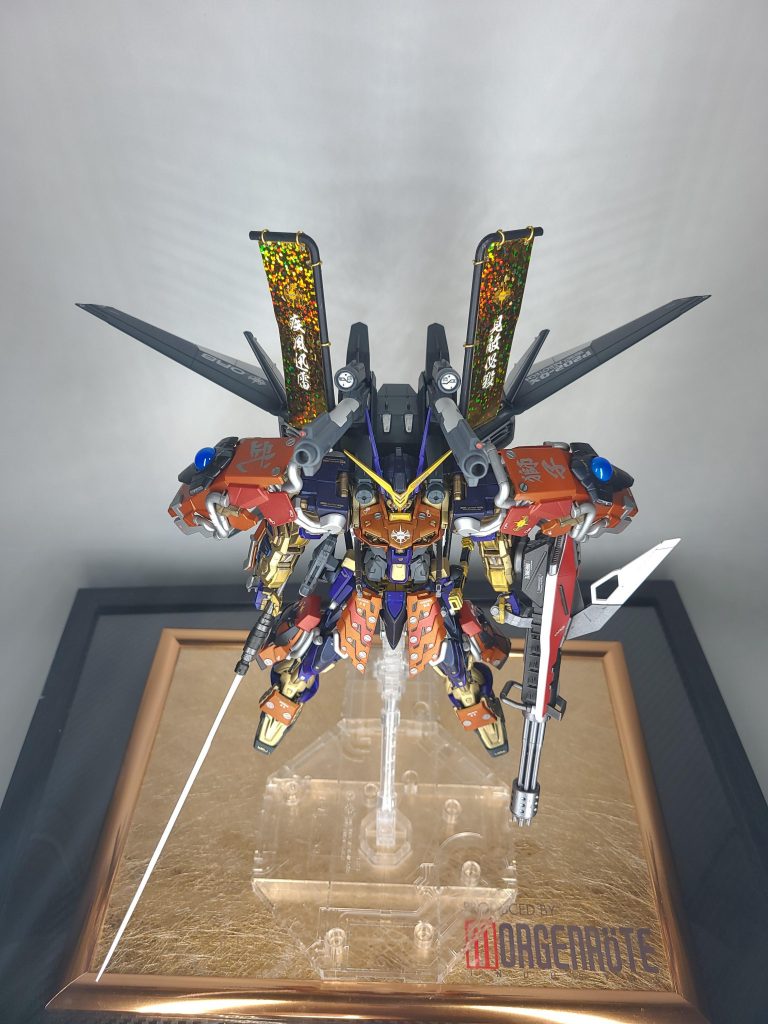 モルゲンレーテ社が作った設定なので、①アストレイ②アカツキ③I.W.S.Pとモルゲンレーテてんこ盛り仕様です。