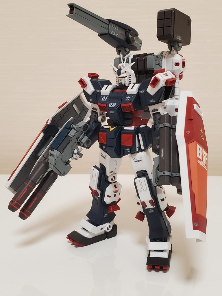 発売当時漫画も読んでいたので、ずっと作りたかったのですが、ようやく完成させてあげる事ができました。ホイルシールはシールド、カメラアイ、大型ビーム砲のみ使用。