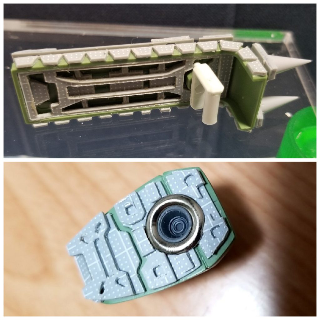 シールドの裏も作ってます。