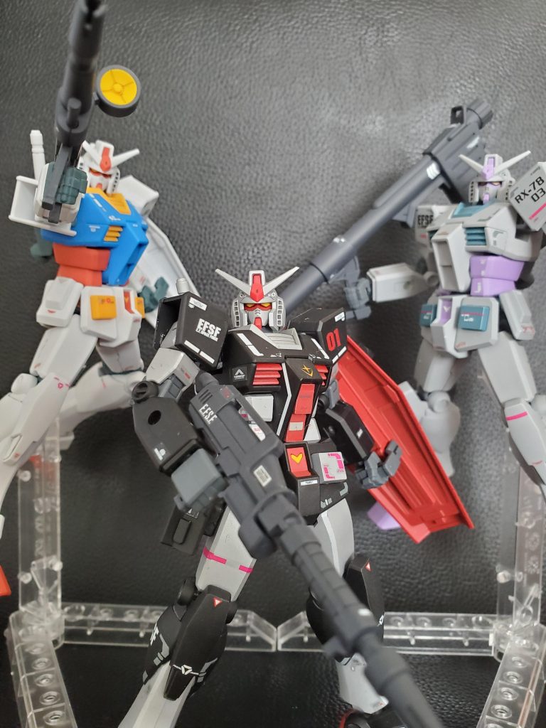 初期ガンダムのバリエーション3機が揃いました！！！