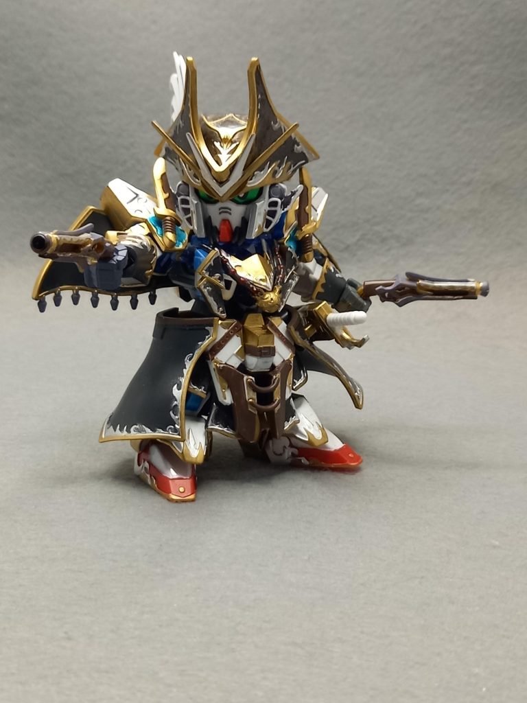 キリフィッシュ(銃を)二丁構えて。細部も塗り分けました。