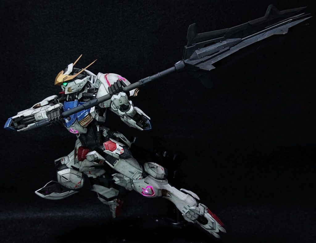 MG 1/100 ガンダムバルバトス(部分塗装、電飾、ウェザリング)–4枚目/制作者:Chohnan