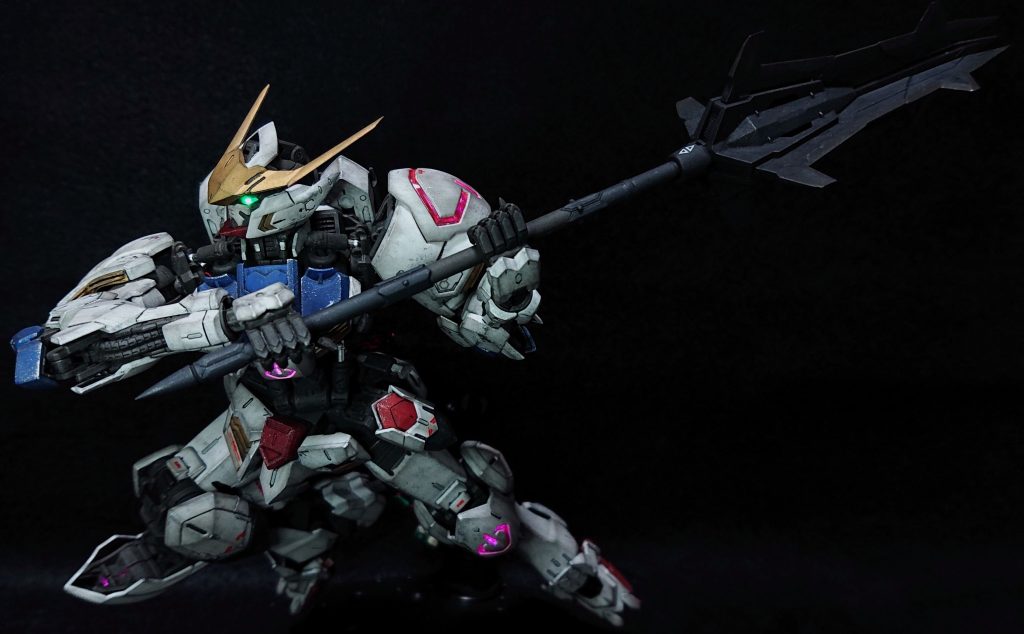 MG 1/100 ガンダムバルバトス(部分塗装、電飾、ウェザリング)–5枚目/制作者:Chohnan