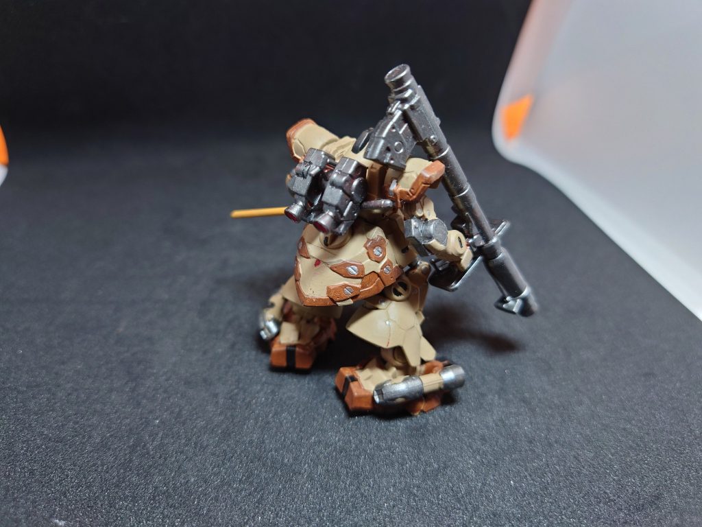 バックパックもキチンと塗り分けました。