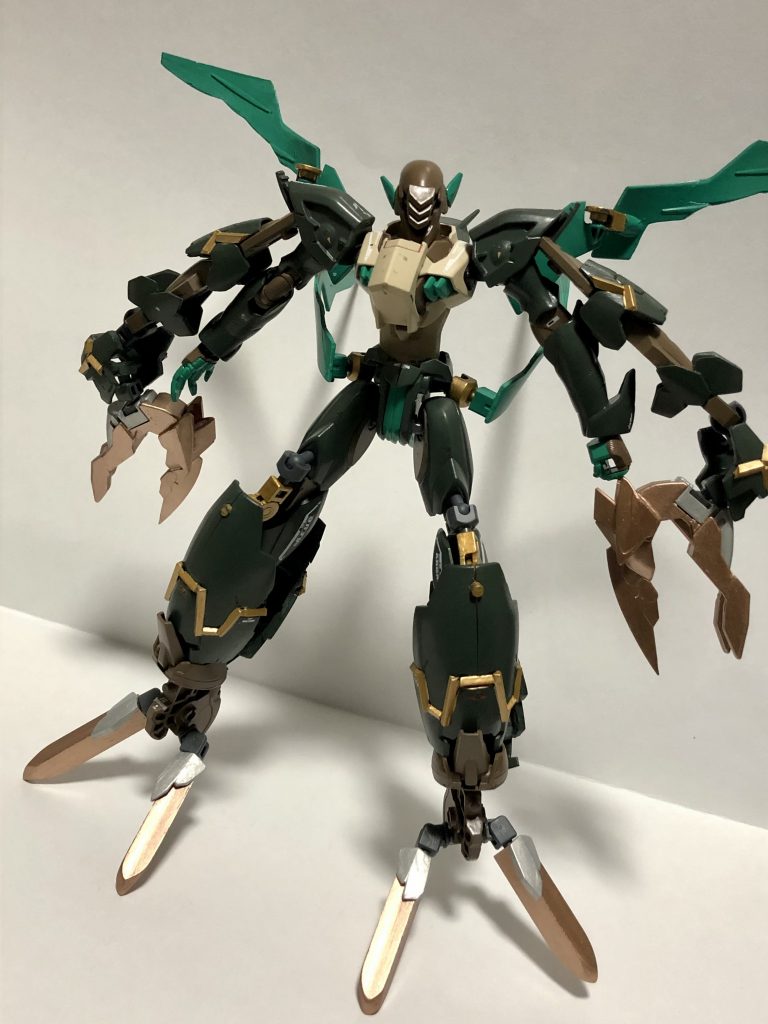 狛犬ビットを手足の爪として装着