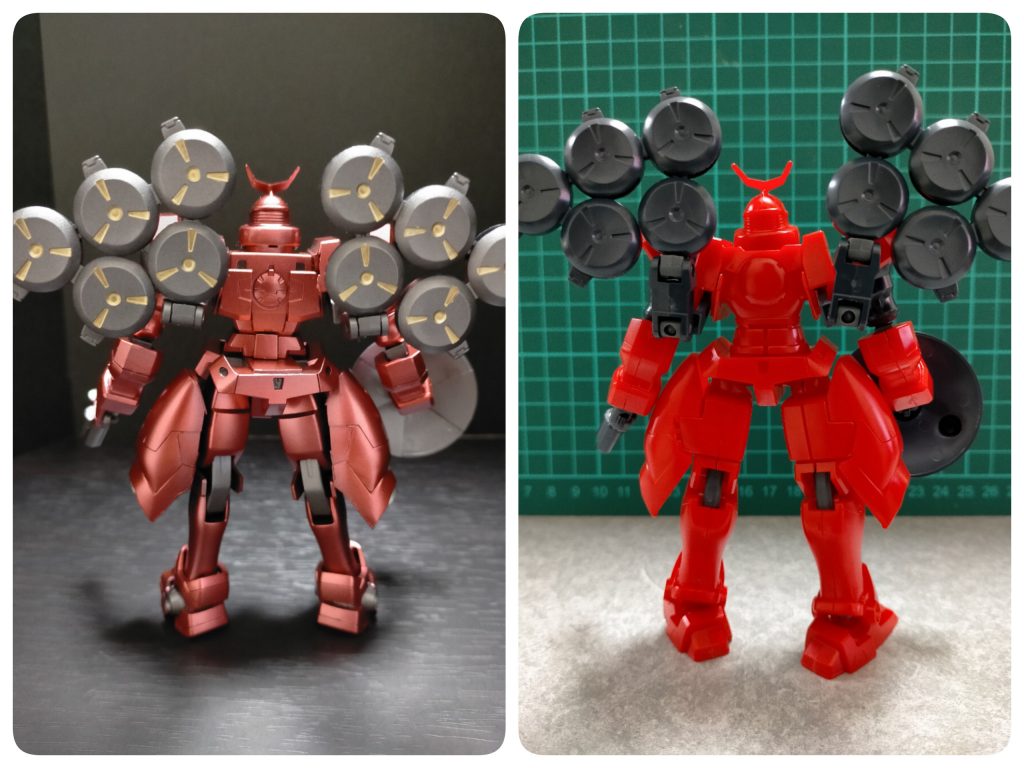 フロン/両サイド/バックショット各塗装後/塗装前