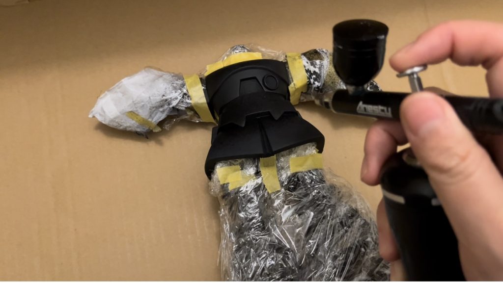 広範囲塗装するときは充電式エアブラシシステムセットを使用しました！