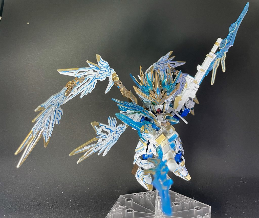 ウィングガンダムゼロwのツインバスターライフルに天覇曹操の剣をくっつけて、ガンブレードにしました!