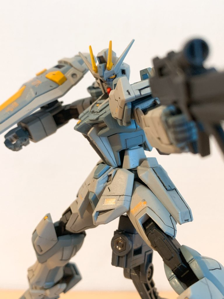 45歳　初のガンプラ本気制作　EGストライクガンダム　1機目–3枚目/制作者：@motherlake_jp