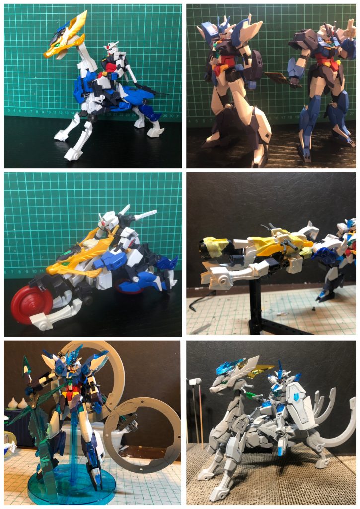 制作工程です。コアガンダム・ハヤテ(忍者)とほぼ同時にスタートしたものの、気がつけば1年以上完成時期に差が出てしまった…。ギミックも早い段階で固まってはいたんですが思うように組めず、試行錯誤を繰り返しながらゆっくり作っていった感じですね。そして、塗装してから撮影するまでがまた長かったw紆余曲折ありましたが、なんとか完成まで辿り着けたので良かった。