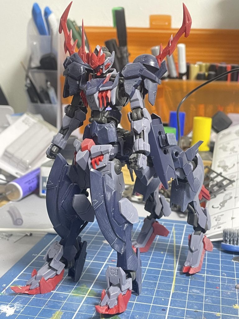 仮組み。全体のモールドを掘り起こしてシャープ化を施しています。