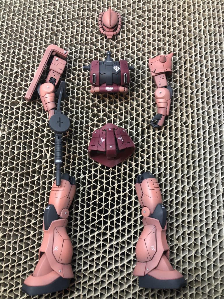 全塗装後。最後の組み立てが一番ワクワクします！