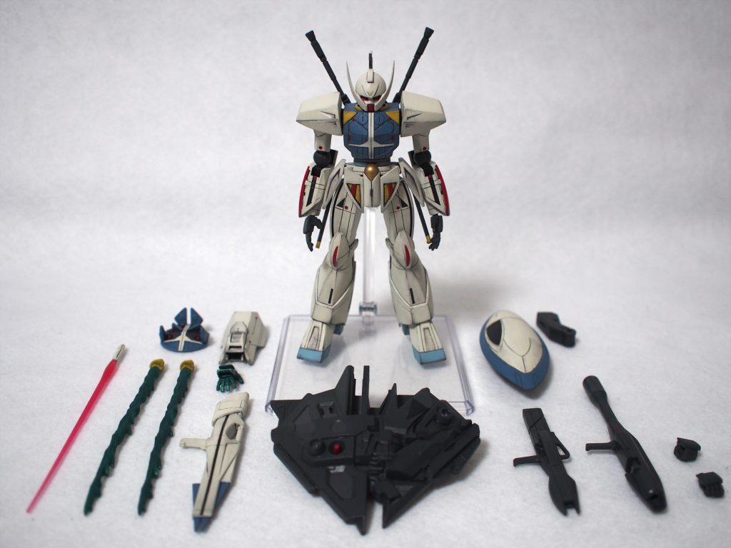 用意したパーツたち。遊びのバリューを増やした事で私好みのビルドターンエーになってくれました。ご覧いただきありがとうございました。