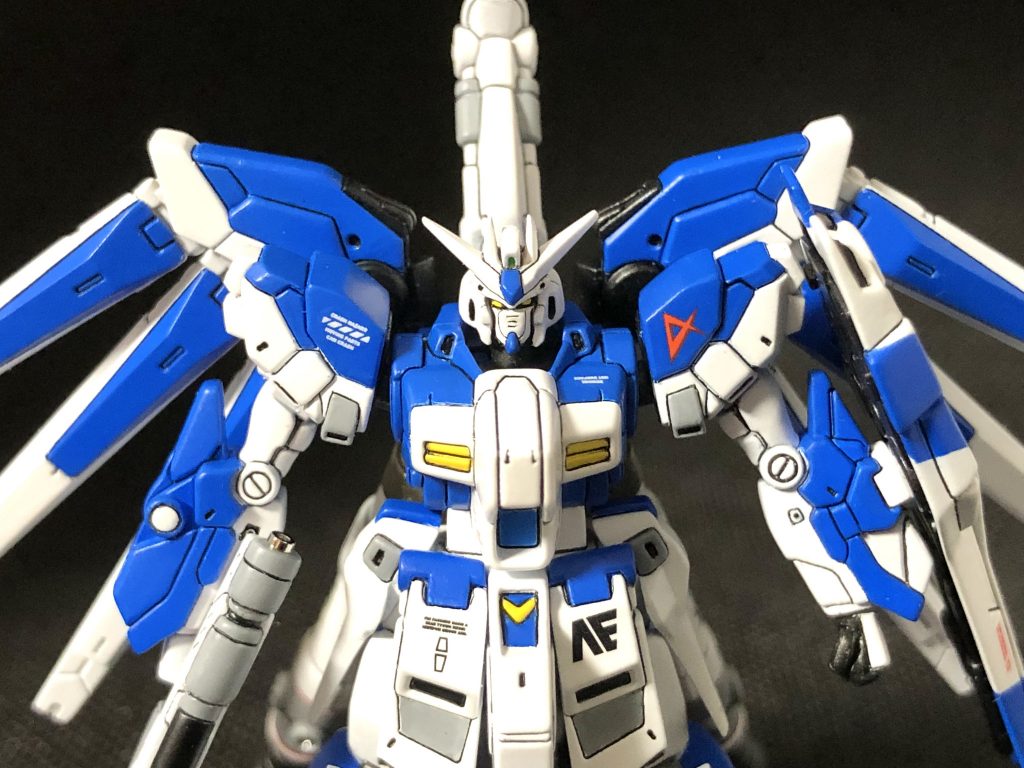 スタビライザーも上げて孔雀が威嚇してるみたいにしました。