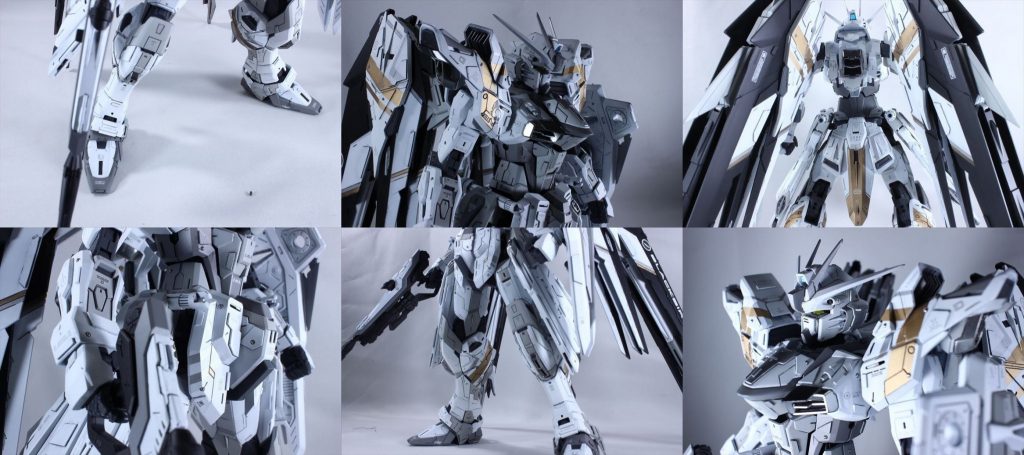 ディテールまとめ1:つま先はエポパテで2mmほど延長2:肩上部、内部にディテールを追加3:リアアーマはシンプルなディテールとカラーで分割風に4:フロントアーマはプラ板とスジボリで密度上げ デカールの隙間を減らす5:足周りはスジボリメインで密度上げ 太腿は個人的に最難関でした6:わかりづらいですがメインアンテナを力で曲げ、やや下向き 後方に寝かしました 今回はメタルボールも使用